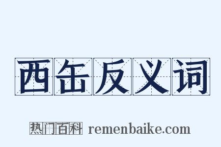 西缶反义词是什么意思的图片